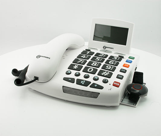 Sprechendes Notruftelefon Geemarc Serenities mit Fallsensor-Armband