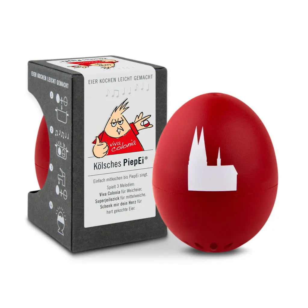 Eiertimer Piepei in diversen Ausführungen-mit Musik - Rot - Alltagshilfe