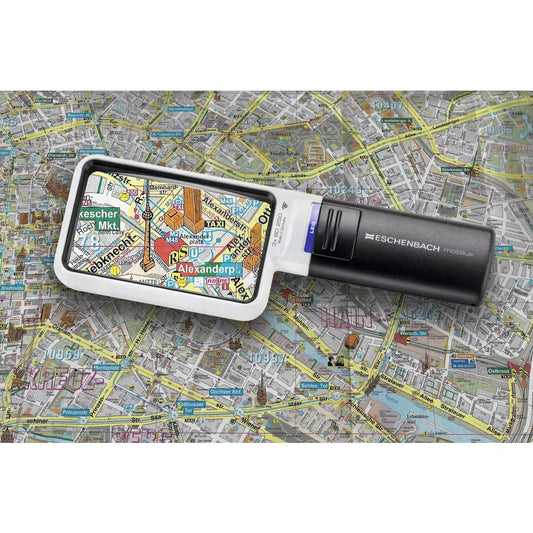 Hand-Leuchtlupe Eschenbach Mobilux LED Eckig - ohne Halterung / 3.0 - Handlupe