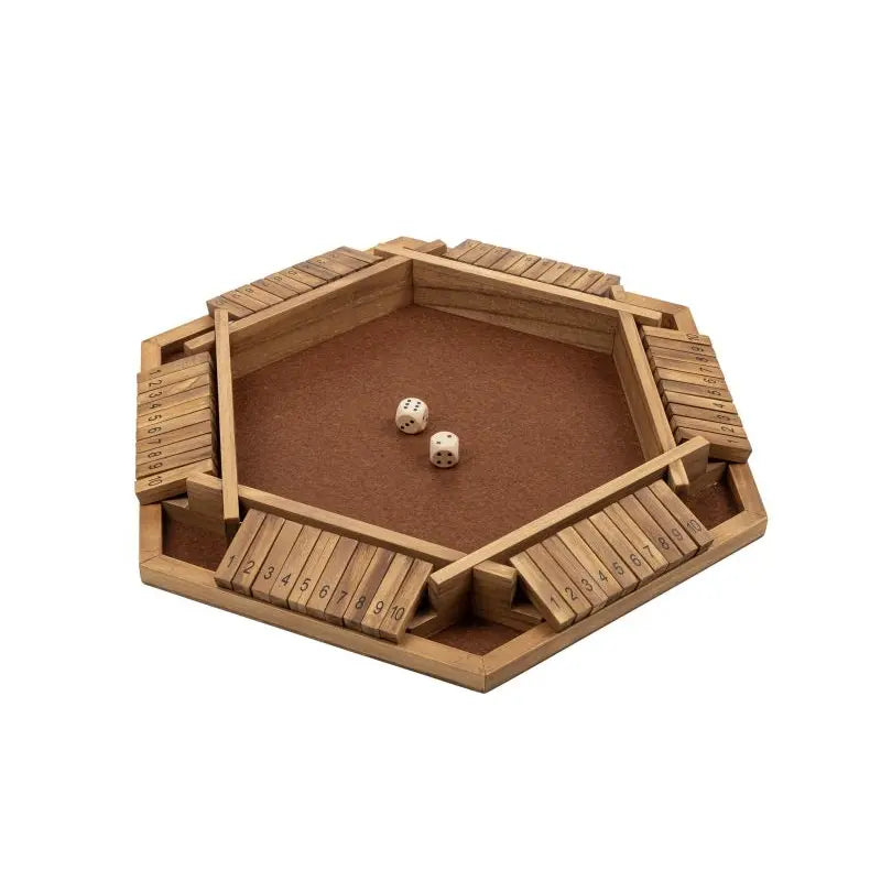 Philos 3130 - Shut The Box 10er 6er Variante Holz - Spiel