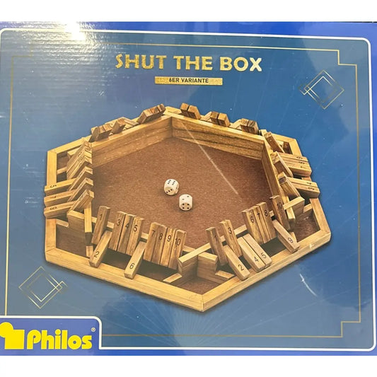 Philos 3130 - Shut The Box 10er 6er Variante Holz - Spiel