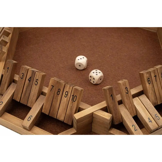 Philos 3130 - Shut The Box 10er 6er Variante Holz - Spiel