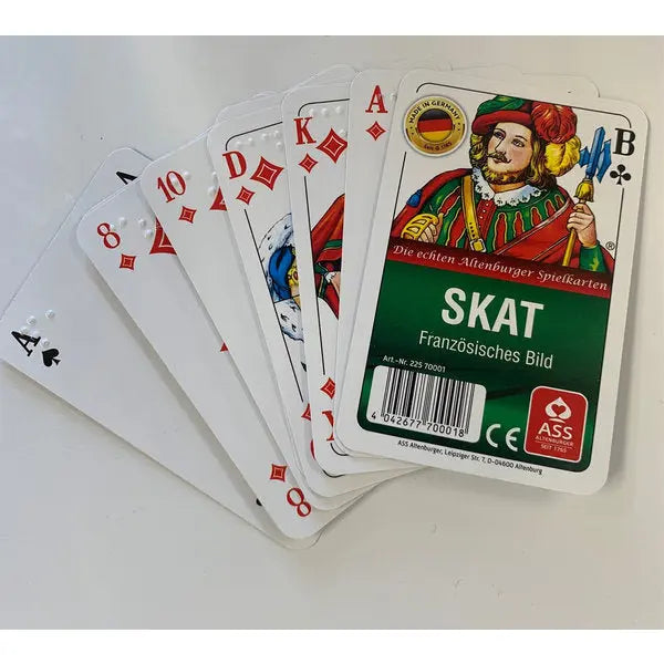 Skatspiel mit taktilen Symbolen - Spiel