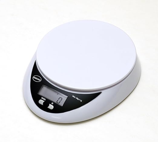 prechende digitale Küchenwaage I 1302S I Waage mit großem LCD Display I Tragkraft bis 5000g I Multifunktions-Lebensmittelwaage I Genaue Präzision bis zu 1g
