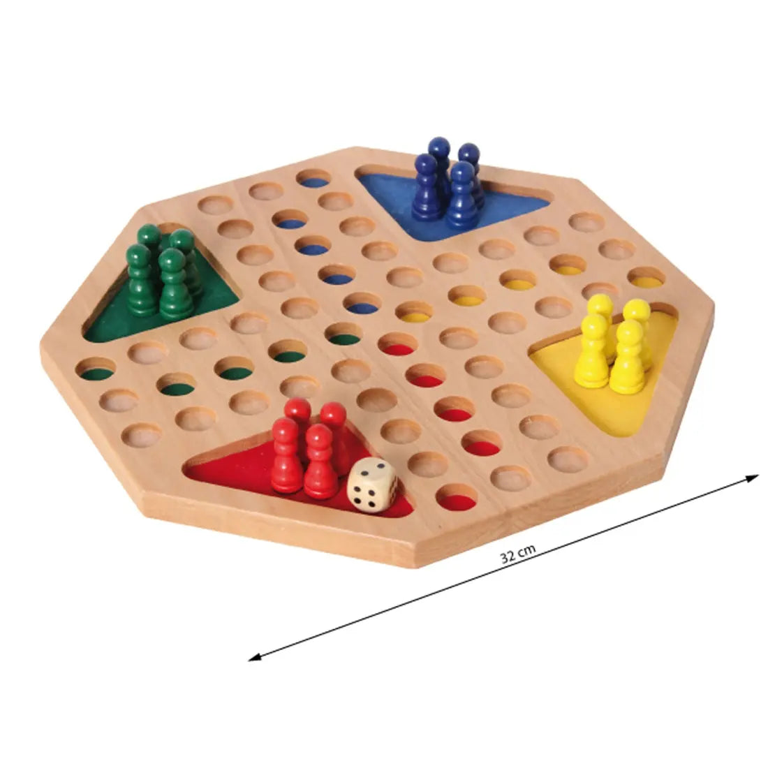 taktiles Ludo Spiel achteckig - Spiel
