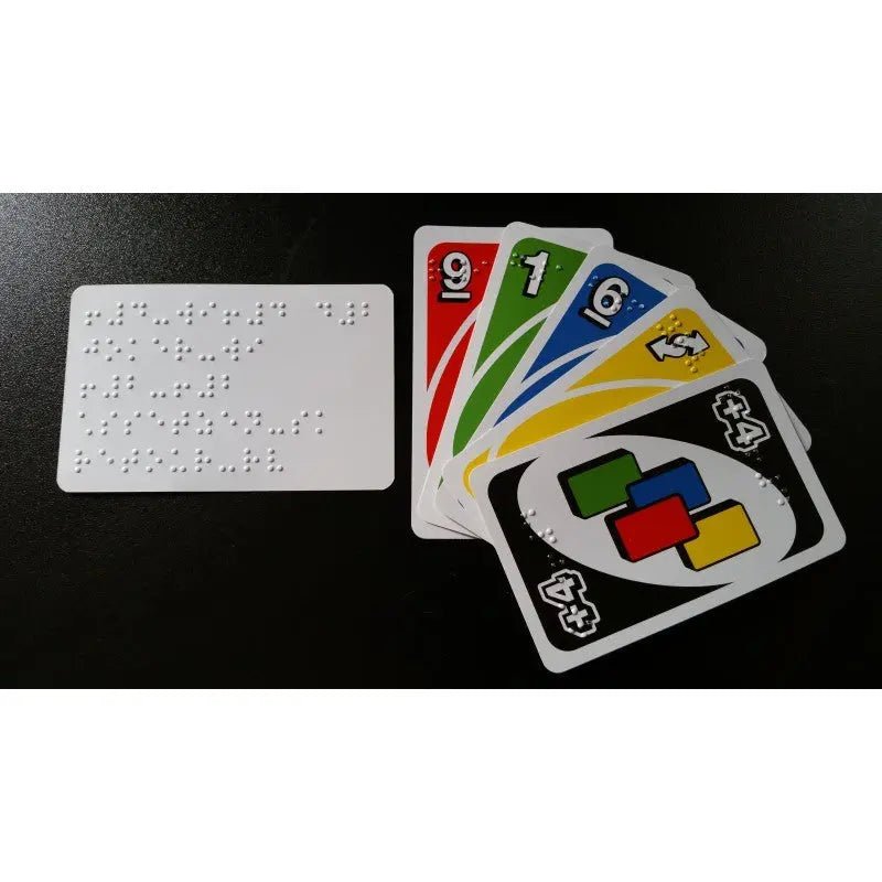 Uno Kartenspiel in Brailleschrift - Spiel