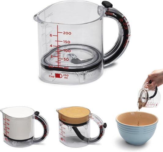 Dreamfarm UPCUP verstellbarer Messbecher 250 ml, 4-in-1,