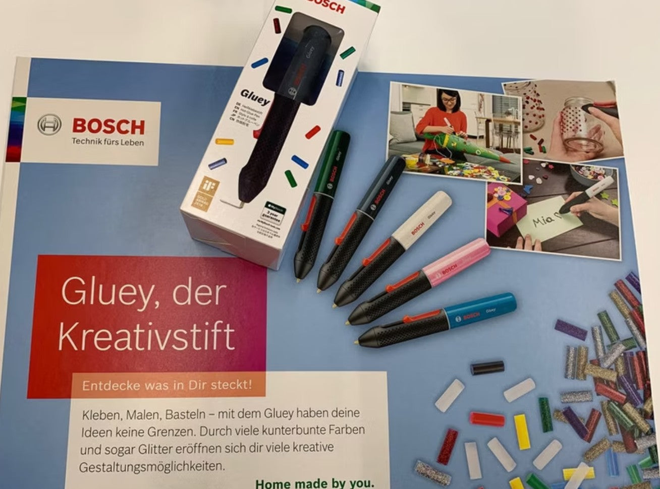 Markierstift Bosch Heißklebestift verschiedene Farben