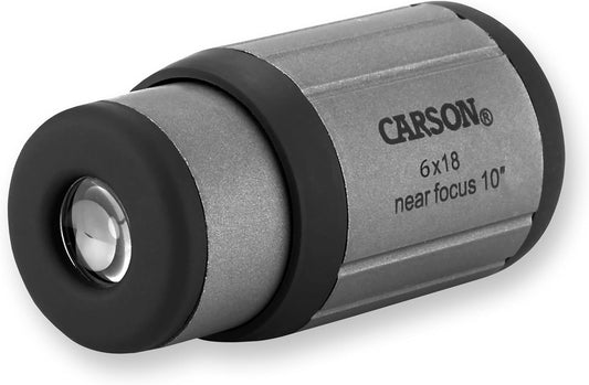 Carson CloseUp CF-618 – kompaktes 6×18 Monokular mit 25 cm Nahfokus