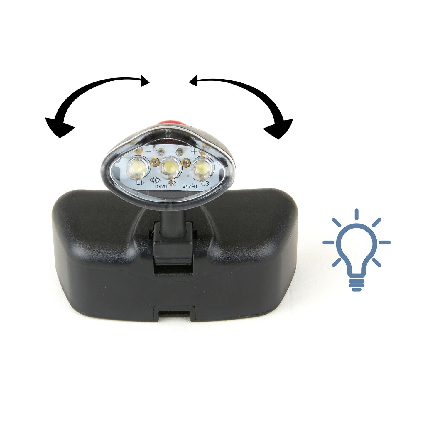 Carson MagniVisor Deluxe CP-60 – Komfort-Kopflupe mit LED 4 Wechsellinsen (Schwarz)