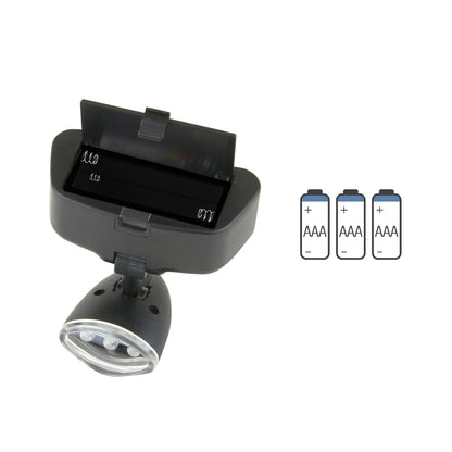 Carson MagniVisor Deluxe CP-60 – Komfort-Kopflupe mit LED 4 Wechsellinsen (Schwarz)