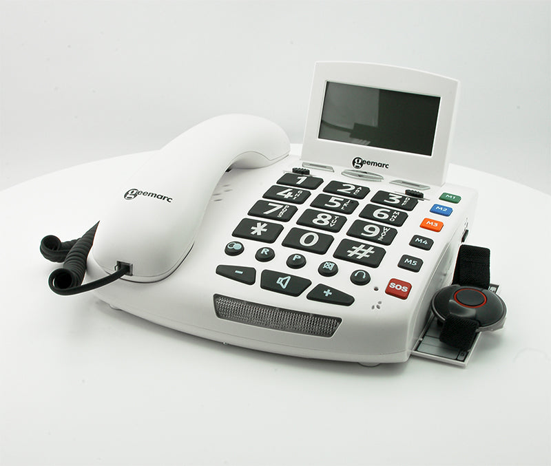Sprechendes Notruftelefon Geemarc Serenities mit Fallsensor-Armband