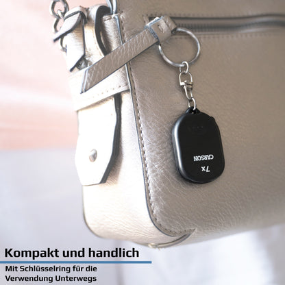 Carson Clip &amp; View GN-70 – 7× Pop-Up Lupe mit Schlüsselanhänger