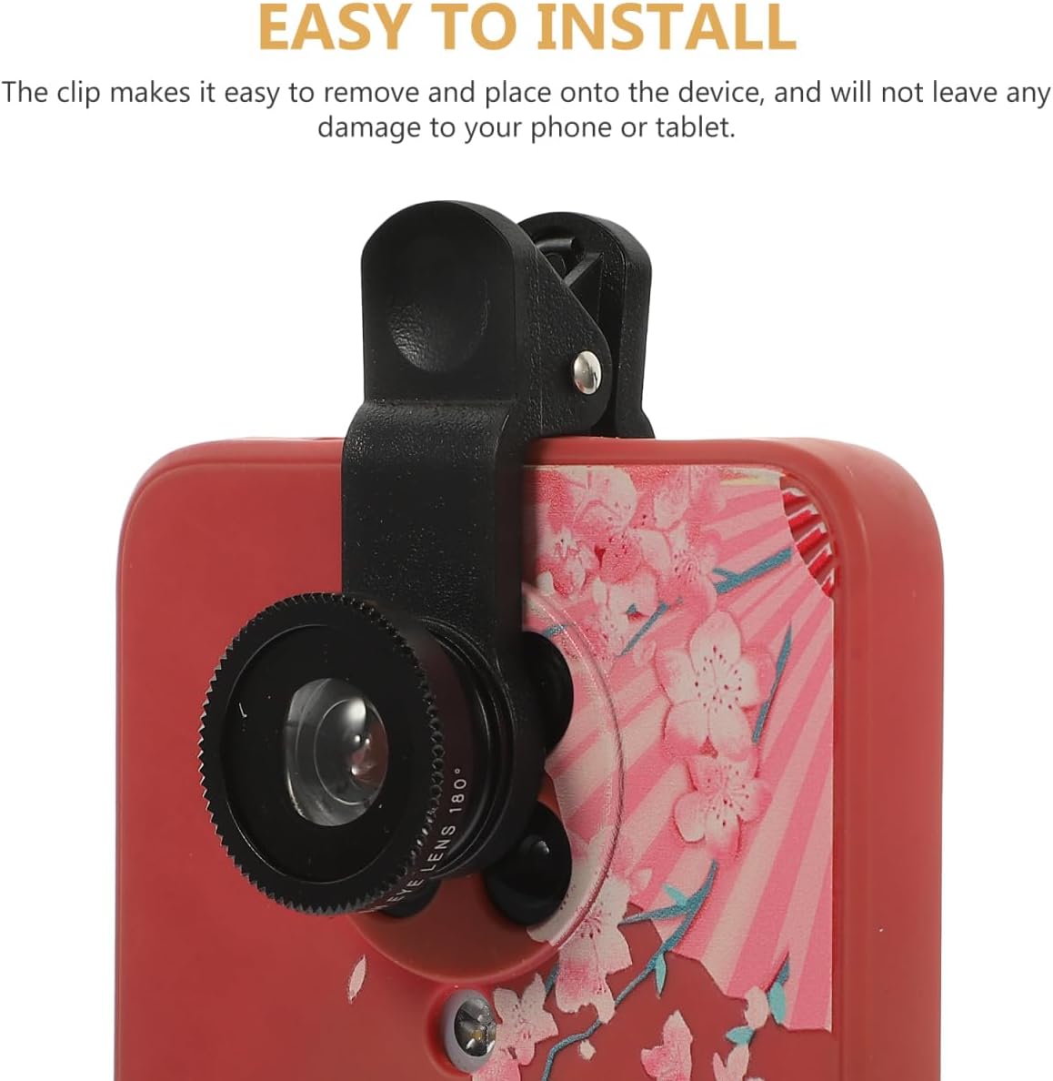 Hemobllo 3-in-1 Handyobjektiv – Weitwinkel, Makro & Fisheye Clip-On, Schwarz