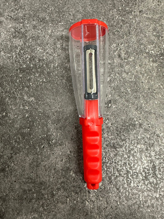 Schäler mit Auffangbehälter