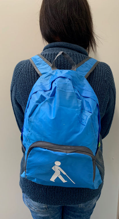 faltbarer Rucksack mit Stockmänchen