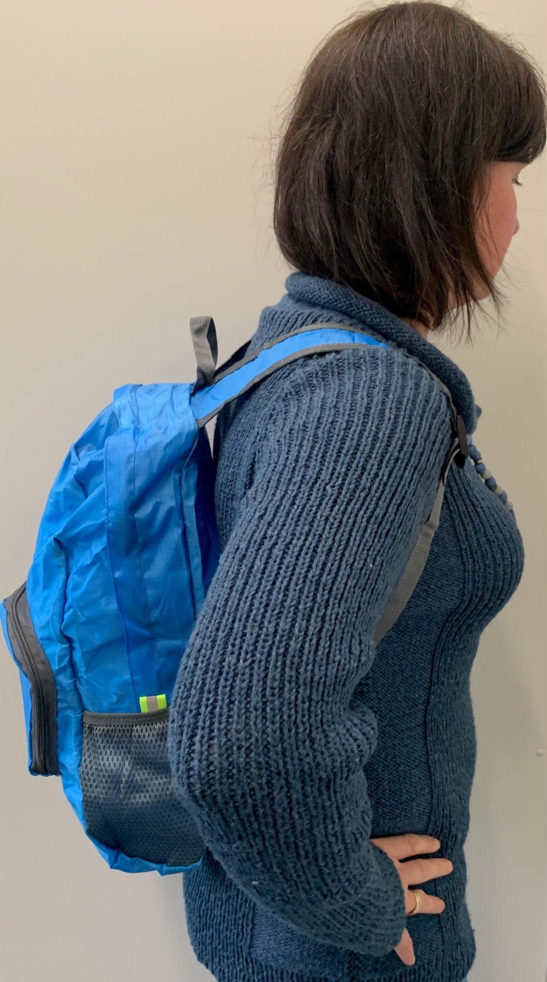 faltbarer Rucksack mit Stockmänchen