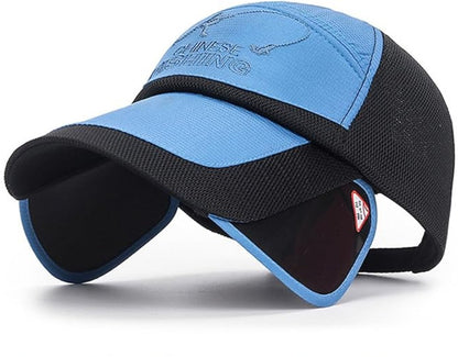 LEADSDGE Angelhut mit verlängerter Krempe – leichter Sonnenschutz für Angeln & Outdoor