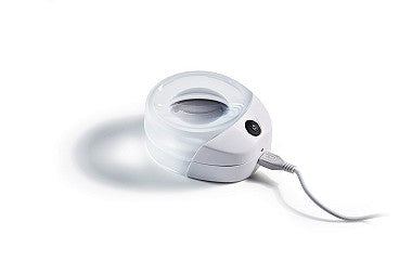 Beleuchteter Lesestein 501408 – 3× mit LED-Beleuchtung, Akku+USB-Kabel (Ø 60 mm)