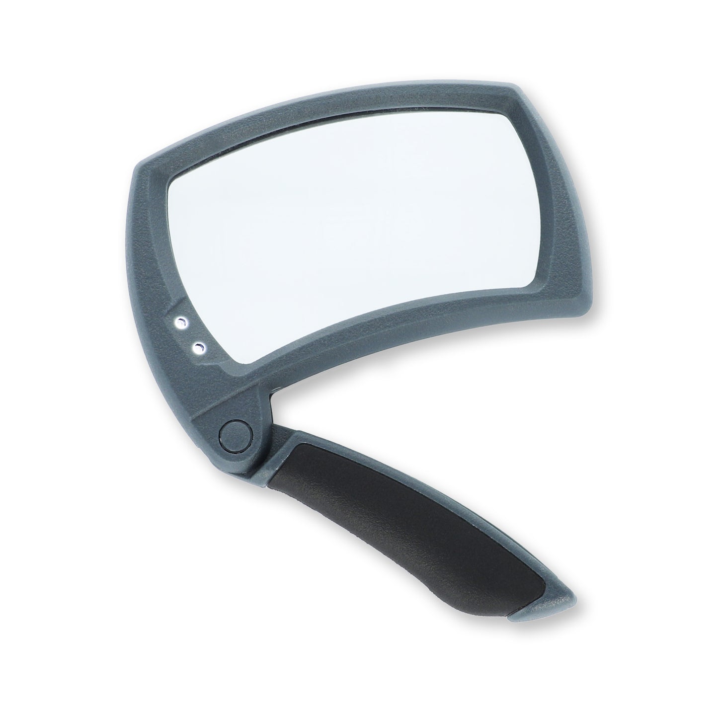 Carson Lighted MagniFold MJ-50 – 2× Leselupe mit LED und Komfort-Klappgriff (Grau)