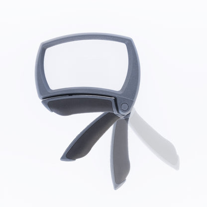 Carson Lighted MagniFold MJ-50 – 2× Leselupe mit LED und Komfort-Klappgriff (Grau)