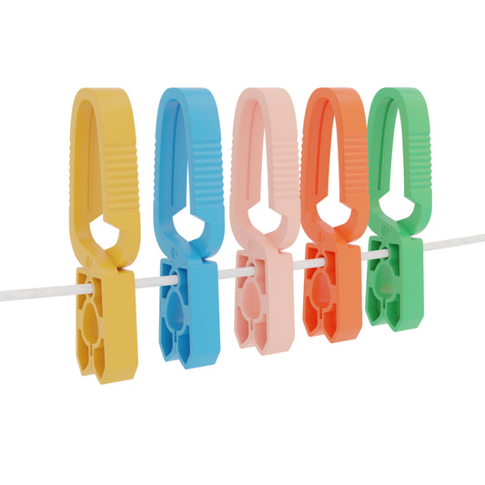 Cuncial Pinzas Monoblock bunt 10er – unzerbrechliche Wäscheklammern ohne Feder