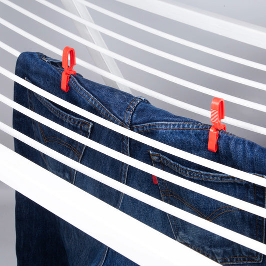 Cuncial Pinzas Monoblock bunt 10er – unzerbrechliche Wäscheklammern ohne Feder