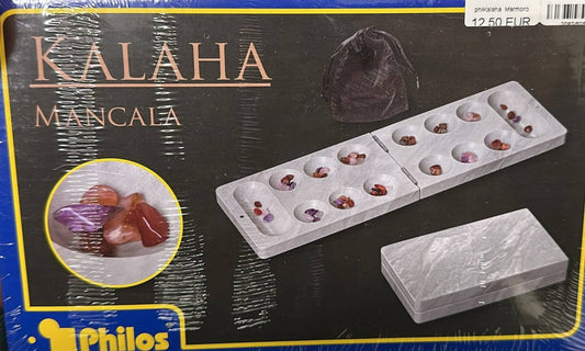 Philos Kalaha – klappbares Reisespiel im Marmordesign