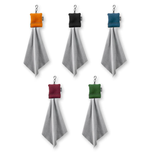 Carson Lens Cleaner mit Neopren-Tasche Karabiner (SN-80AS) Microfasertuch