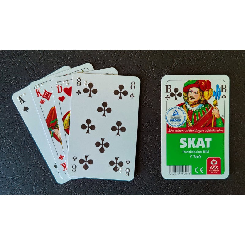 Skatspiel mit taktilen Symbolen