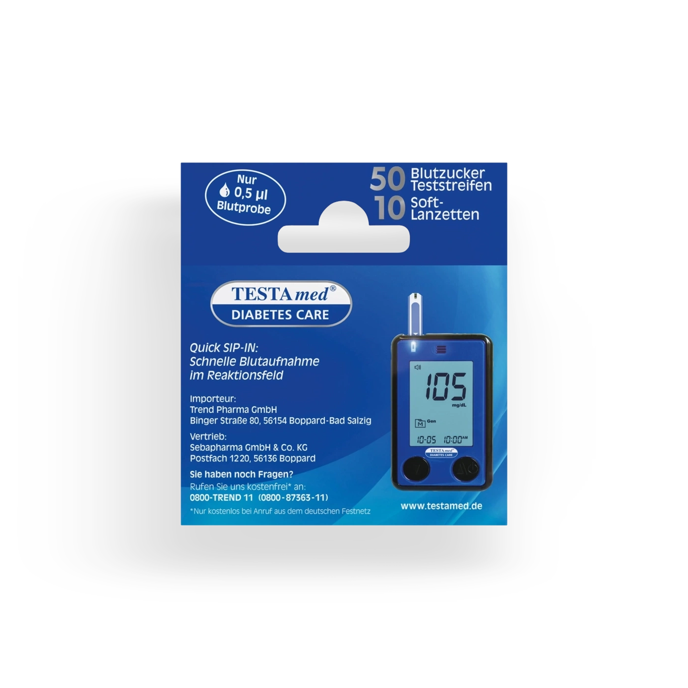GlucoCheck Advance Blutzuckerteststreifen + 10 Soft-Lanzetten