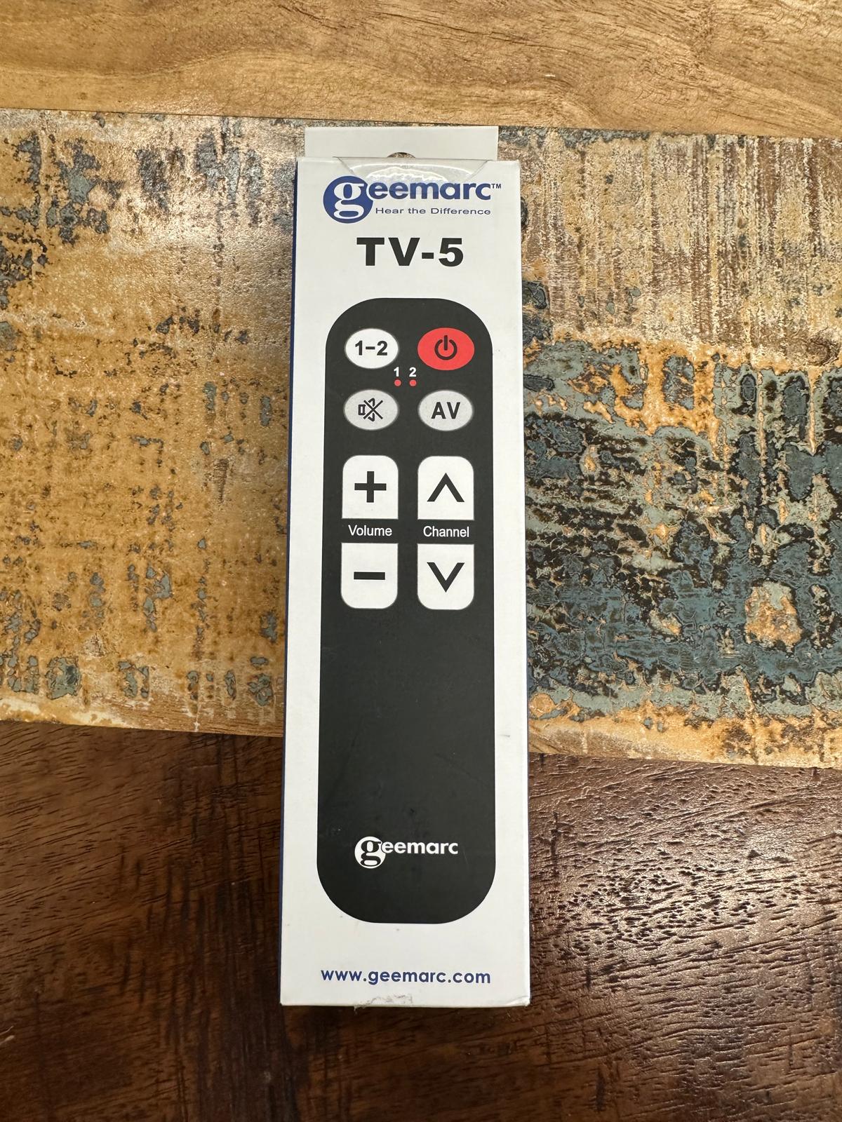 Geemarc TV5 – Einfach bedienbare Universalfernbedienung mit 7 großen Tasten