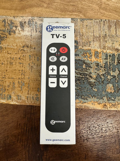 Geemarc TV5 – Einfach bedienbare Universalfernbedienung mit 7 großen Tasten