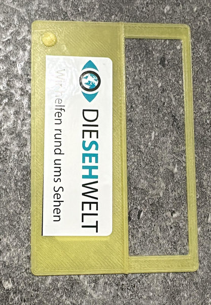 Unterschriftenschablone Kunststoff