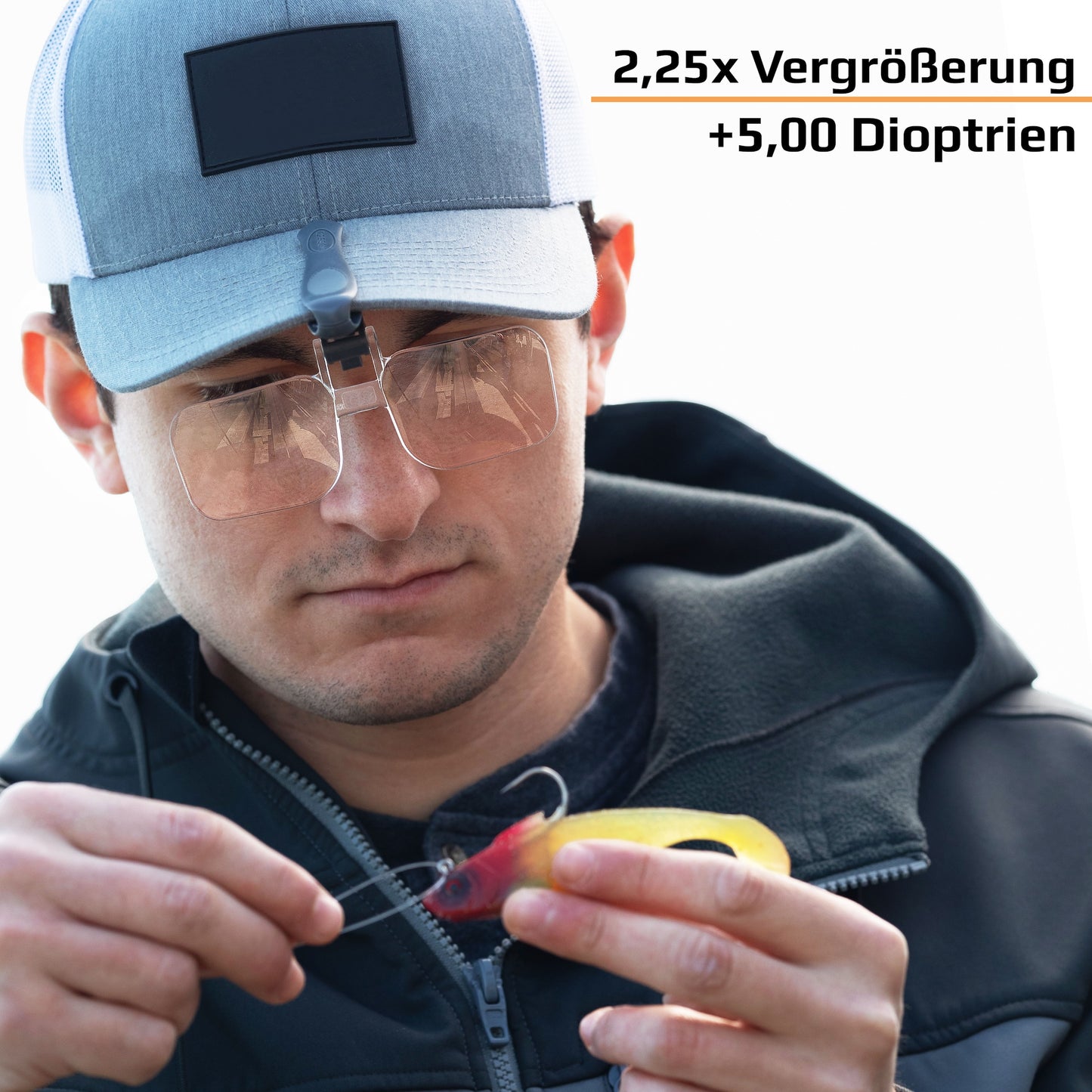 Carson VisorMag VM-14 – 2,25× Klemmlupe für Schirmmützen und Kappen (+5,00 dpt)