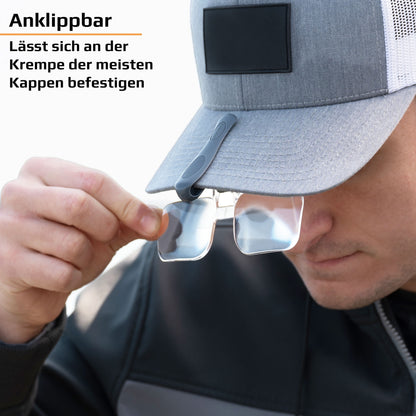 Carson VisorMag VM-14 – 2,25× Klemmlupe für Schirmmützen und Kappen (+5,00 dpt)