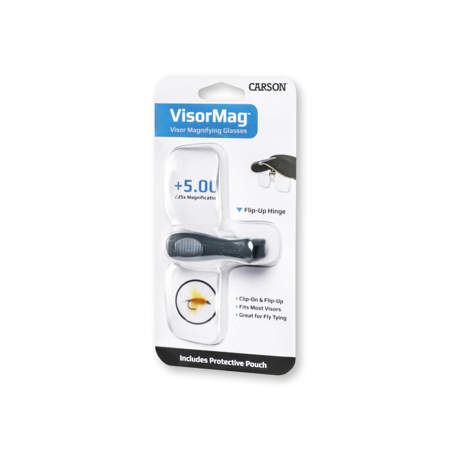 Carson VisorMag VM-14 – 2,25× Klemmlupe für Schirmmützen und Kappen (+5,00 dpt)