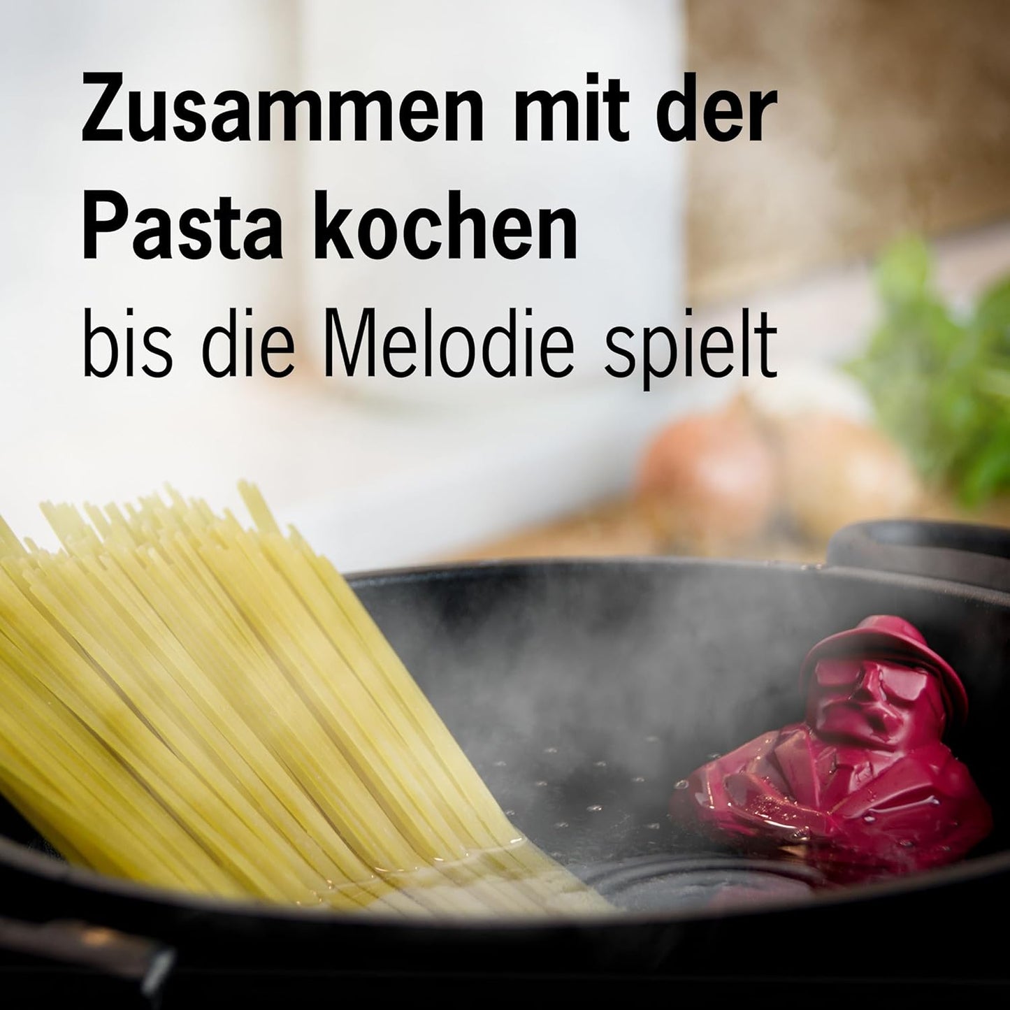 Nudeltimer mit Musik