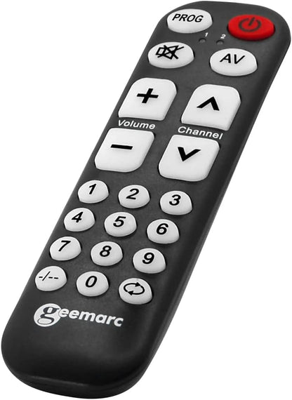 Geemarc TV-1 – Universalfernbedienung mit großen Tasten, einfach programmierbar