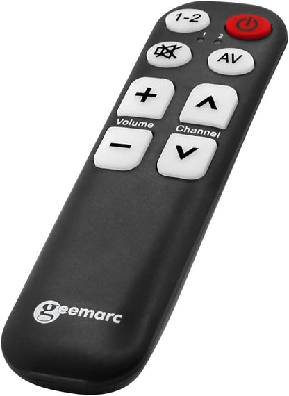 Geemarc TV5 – Einfach bedienbare Universalfernbedienung mit 7 großen Tasten