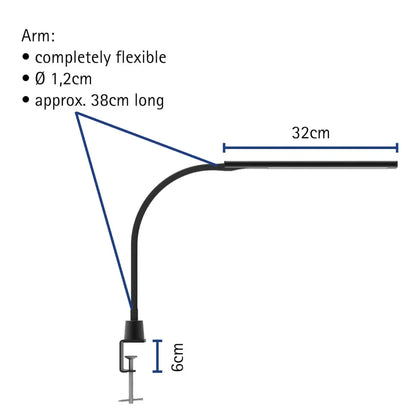 LED-Tischleuchte MAULpirro dimmbar - Leselampe