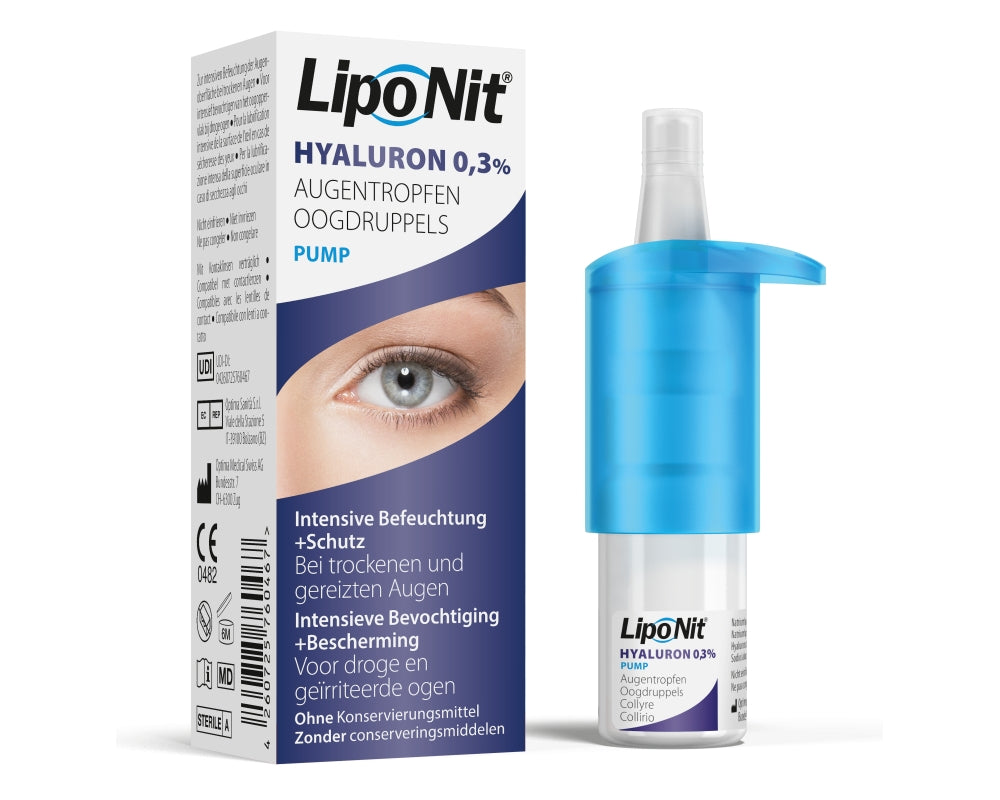 Lipo Nit® Hyaluron 0,3 % Augentropfen – Intensivpflege ohne Konservierungsmittel