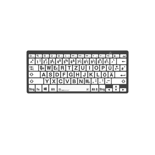 Logickeyboard XL-Print Black on White DE (PC/BT) - Alltagshilfe