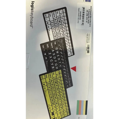 Logickeyboard XL-Print White on Black DE (PC/BT) - Alltagshilfe