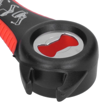 Multifunktionaler Dosenöffner 5-in-1 – 2er-Set (rot + schwarz)