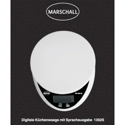 prechende digitale Küchenwaage I 1302S I Waage mit großem LCD Display I Tragkraft bis 5000g I