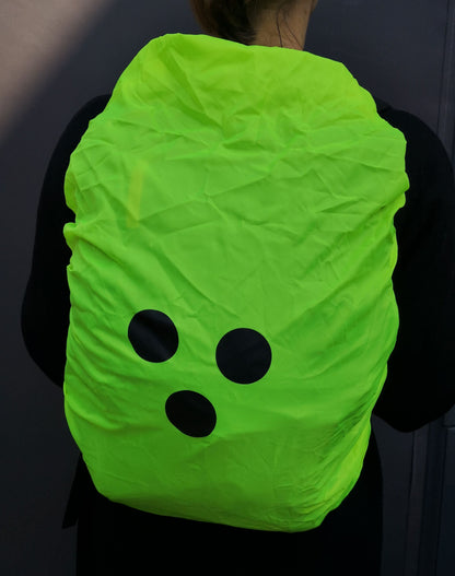 Regenabdeckung für Rucksack mit Blindensymbol