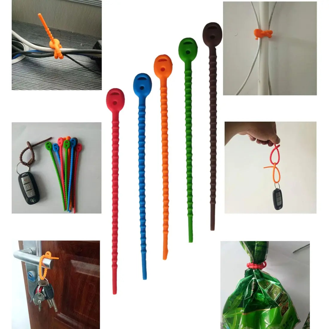 Silikonbinder/Kabelbinder für blinde und sehbehinderte Menschen - Alltagshilfe