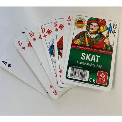 Skatspiel mit taktilen Symbolen - Spiel