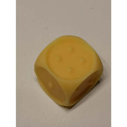 taktiler Würfel im 3D Druck - Gelb - Spiel